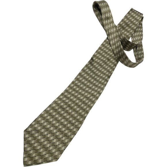 Kenneth Cole Reaction Silk Tie Geometric - Picture 2 of 6
